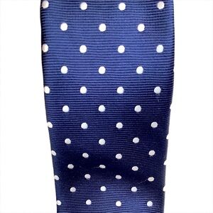 2/$30 TOMMY HILFIGER Navy/White Polka Dot Tie